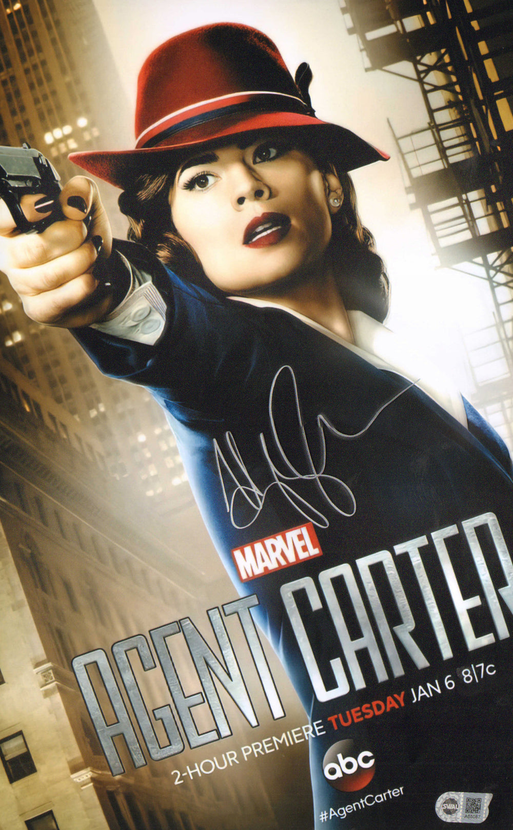 Hayley Atwell as Agent Carter in Agent Carter (SWAU) Signed 11x17 Mini Poster