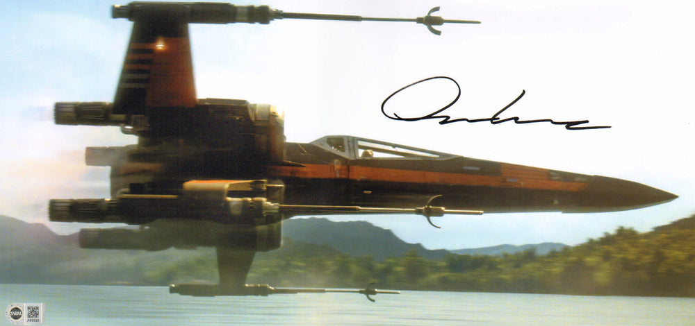 Oscar Isaac as Poe Dameron in Star Wars: The Force Awakens (SWAU) Signed 10x20 Photo