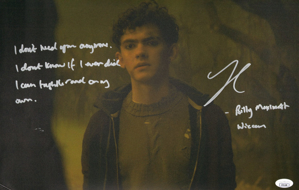 Joe Locke as Wiccan in Agatha All Along (JSA) Signed 11x17 Photo with Character Name & Quote