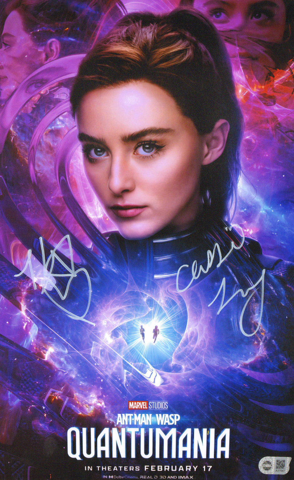 Kathryn Newton as Cassie Lang in Ant-Man and The Wasp: Quantumania (SWAU) Signed 11x17 Mini Poster with Character Name