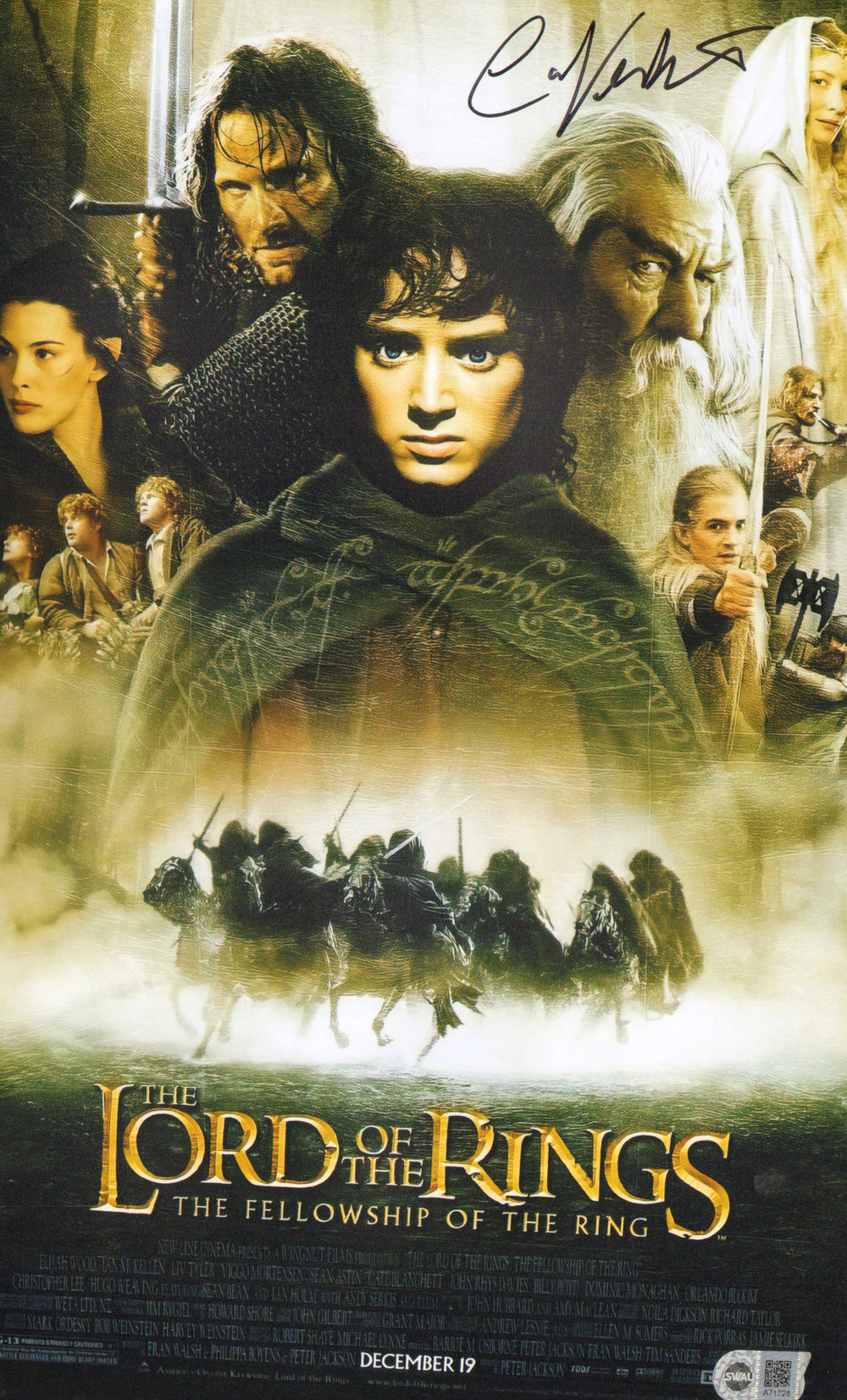 Cate Blanchett as Galadriel in The Lord of the Rings: The Fellowship of the Ring (SWAU) Signed 11x17 Mini Poster