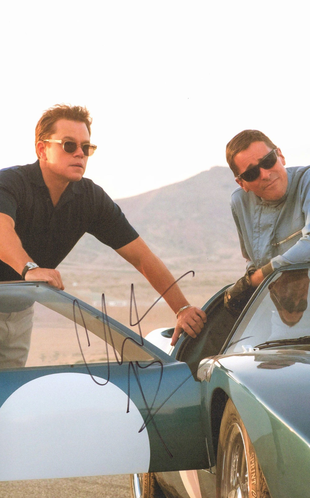 Christian Bale as Ken Miles in Ford v Ferrari Signed 11x17 Photo