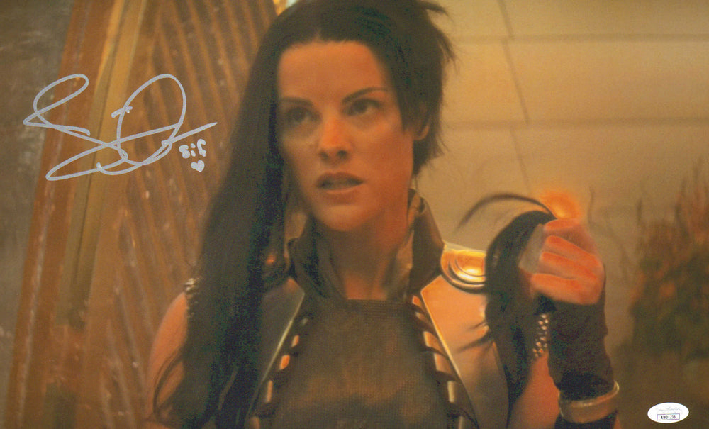 Jaimie Alexander as Sif in Thor: Love and Thunder (JSA) Signed 11x17 Photo with Character Name