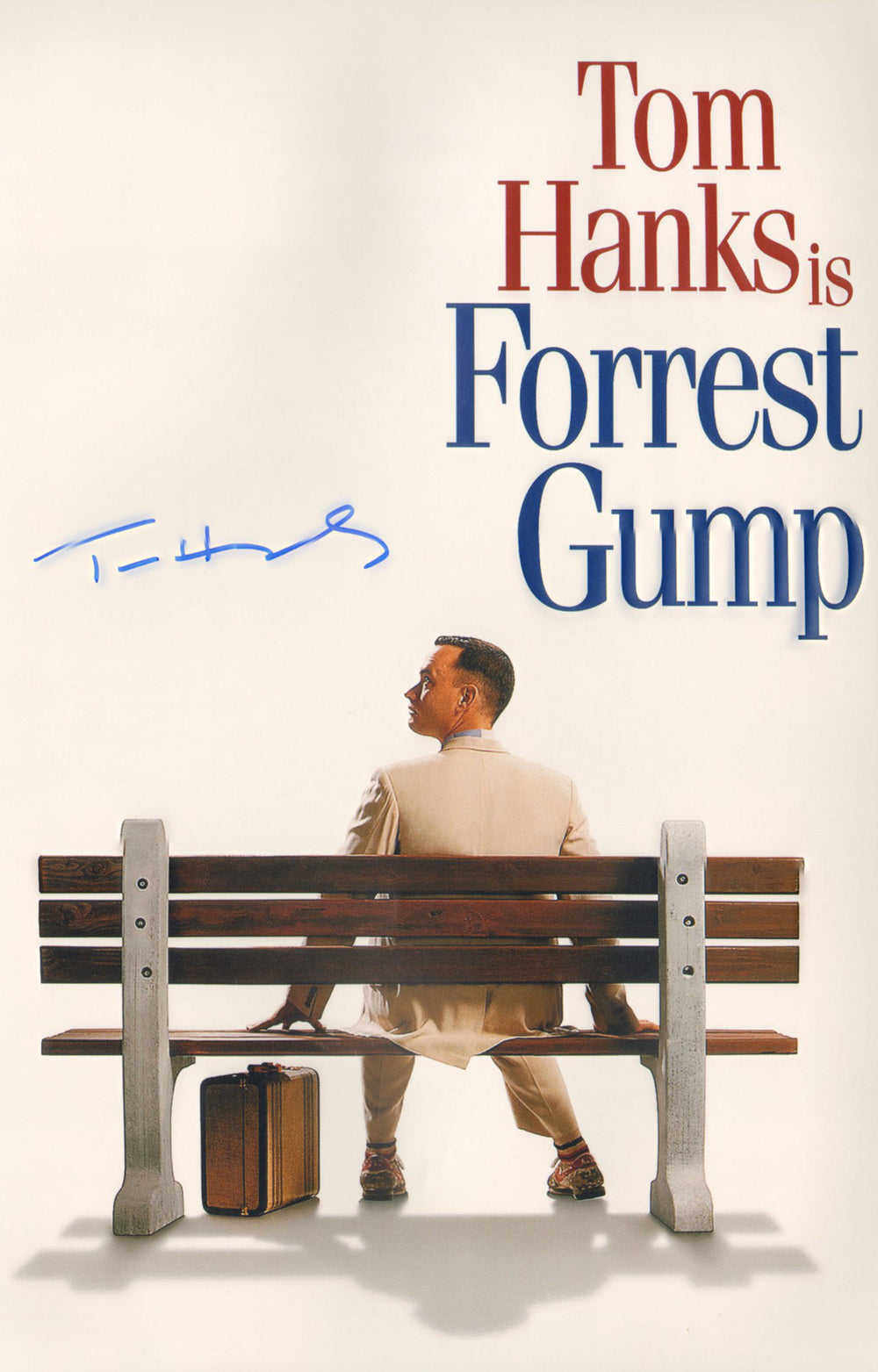 Tom Hanks as Forrest Gump in Forrest Gump Signed 12x18 Mini Poster