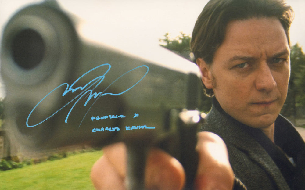 James McAvoy as Professor X in X-Men: First Class Signed 11x17 Photo with Character Name