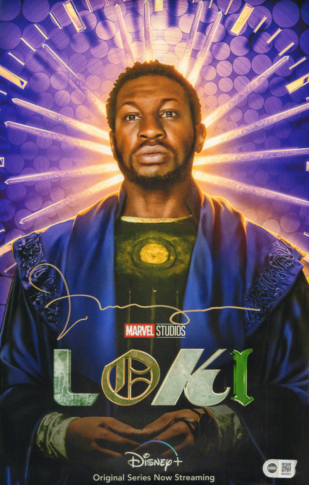 Jonathan Majors as He Who Remans in Loki (SWAU) Signed 11x17 Mini Poster