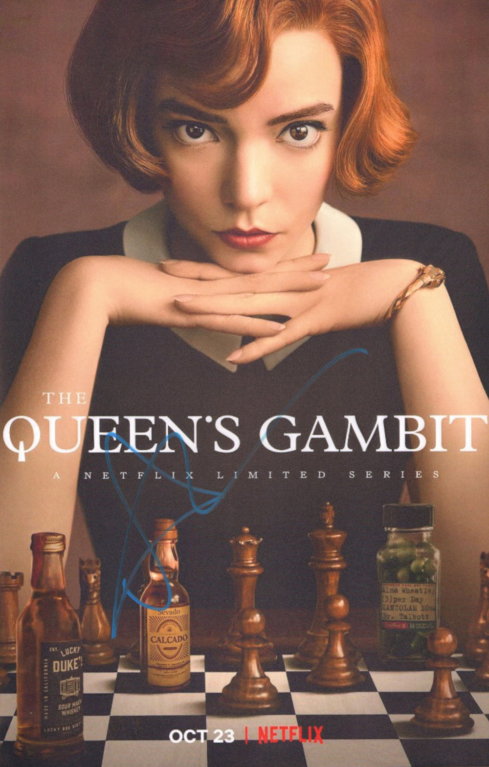 Anya Taylor-Joy as Beth Harmon in The Queen's Gambit Signed 11x17 Mini Poster