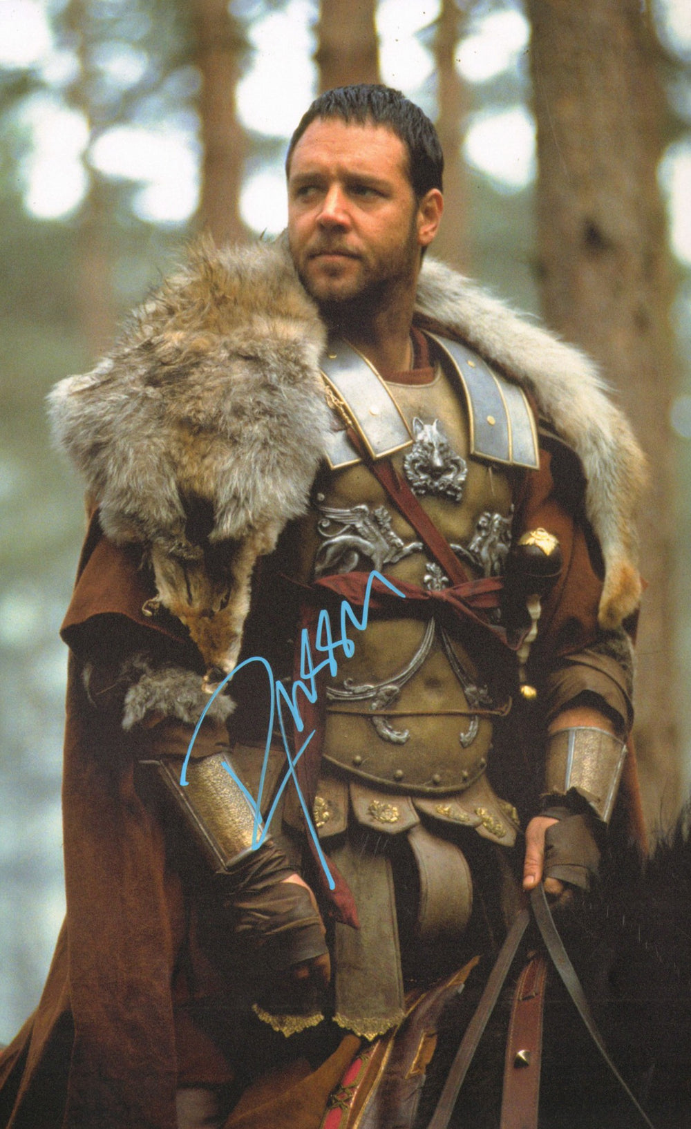 Russell Crowe as Maximus in Ridley Scott's Gladiator Signed 11x17 Photo