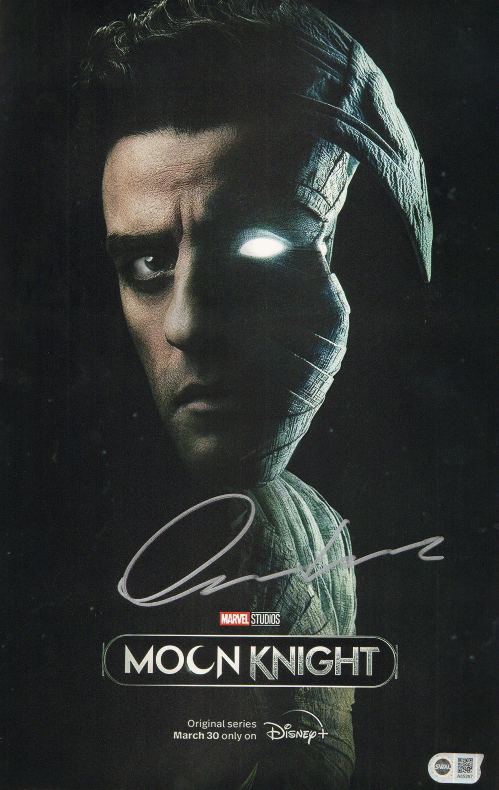Oscar Isaac as Moon Knight in Moon Knight (SWAU) Signed 11x17 Mini Poster