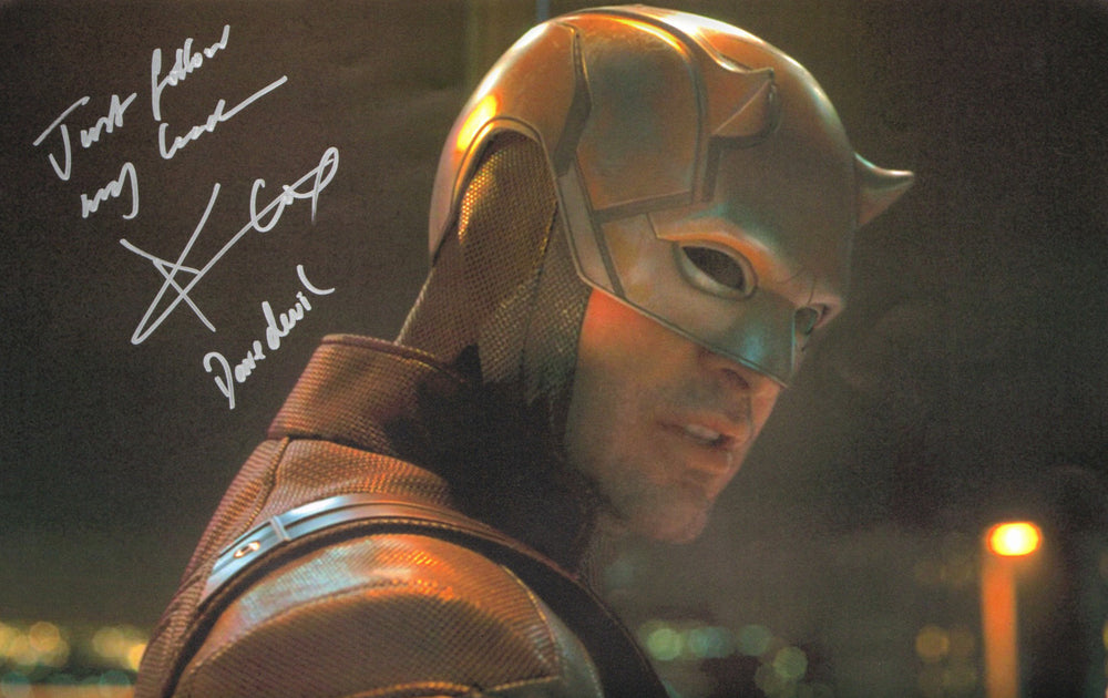 Charlie Cox as Matt Murdock / Daredevil in Daredevil Signed 11x17 Photo with Character Name & Quote
