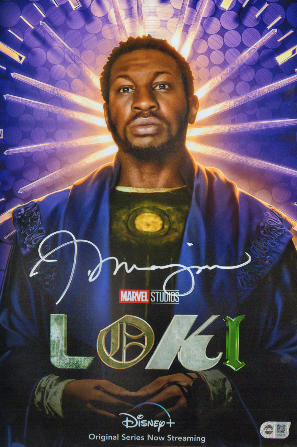 Jonathan Majors as He Who Remains in Loki (SWAU) Signed 11x16.5 Mini Poster