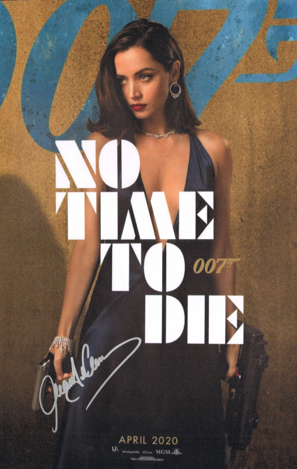 Ana de Armas as Paloma in James Bond 007: No Time to Die Signed 11x17 Mini Poster