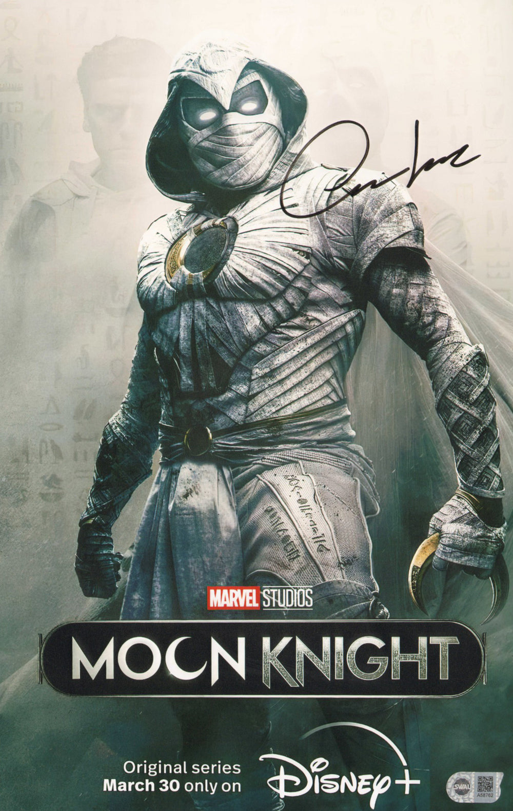 Oscar Isaac as Moon Knight in Moon Knight (SWAU) Signed 11x17 Mini Poster