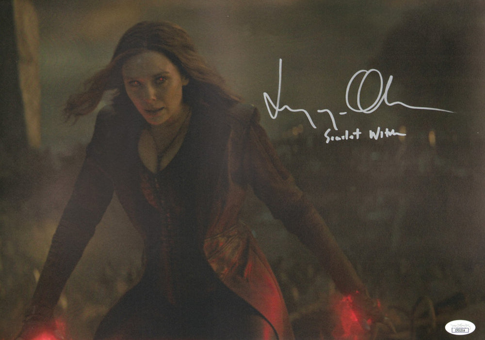 Elizabeth Olsen as Scarlet Witch in WandaVision (JSA) Signed 11x16 Photo with Character Name