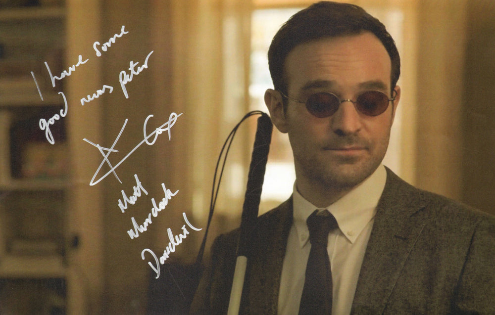 Charlie Cox as Matt Murdock in Spider-Man: No Way Home Signed 11x17 Photo with Character Name & Quote