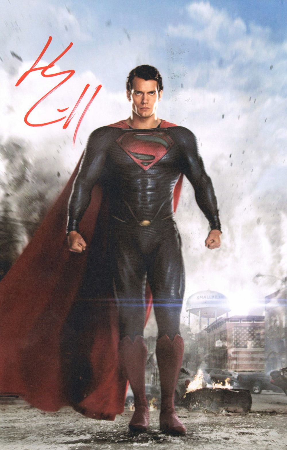 Henry Cavill as Superman in Superman: Man of Steel Signed 11x17 Photo