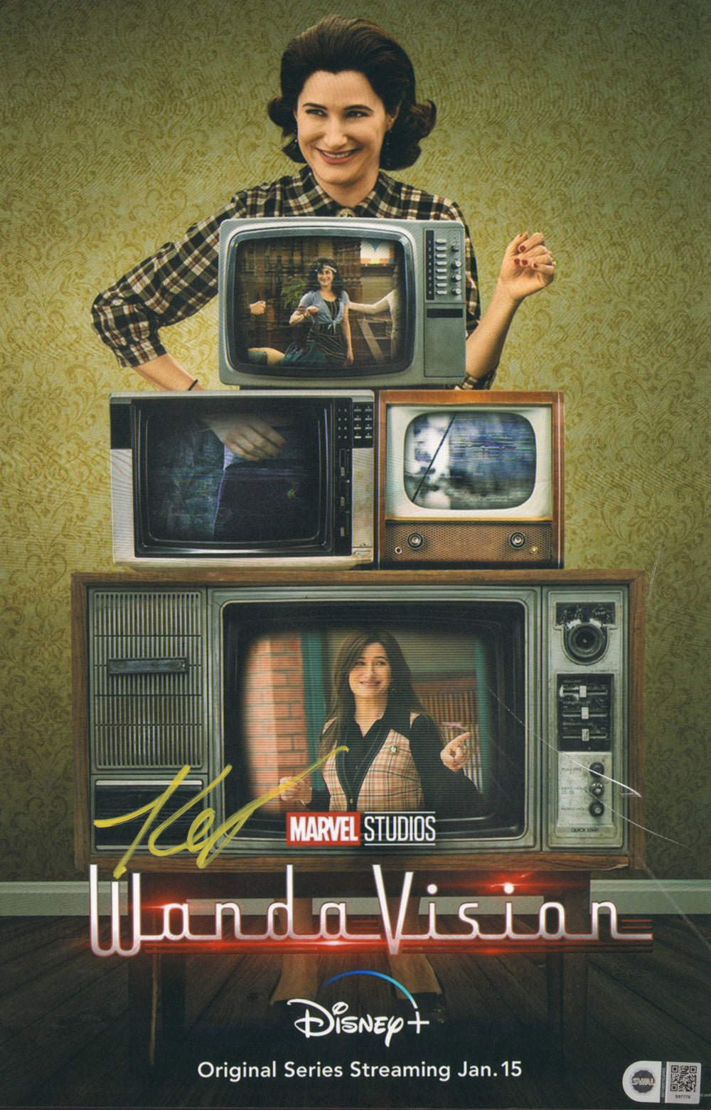 Kathryn Hahn as Agatha Harkness in WandaVision (SWAU) Signed 11x17 Mini Poster