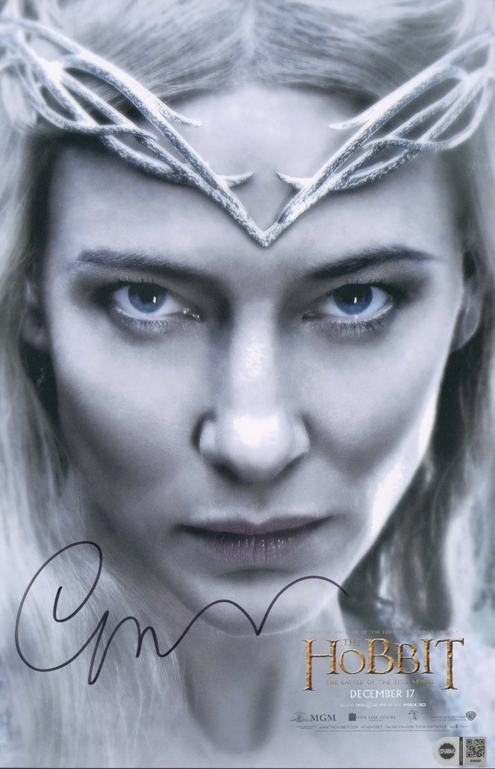 Cate Blanchett as Galadriel in The Hobbit: The Battle of Five Armies (SWAU) Signed 11x17 Mini Poster