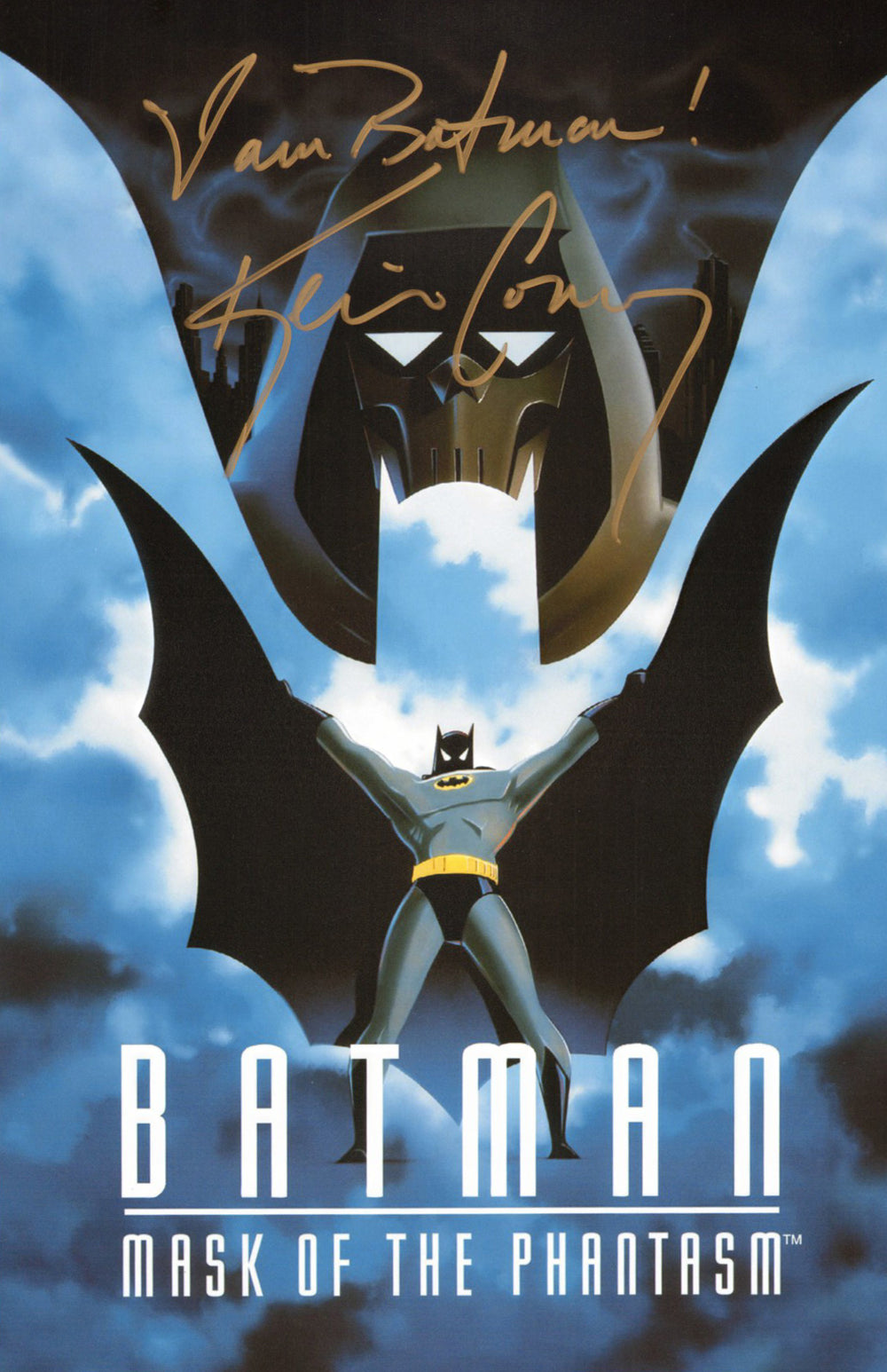 Kevin Conroy as Batman in Batman: Mask of the Phantasm Signed 11x17 Photo with 