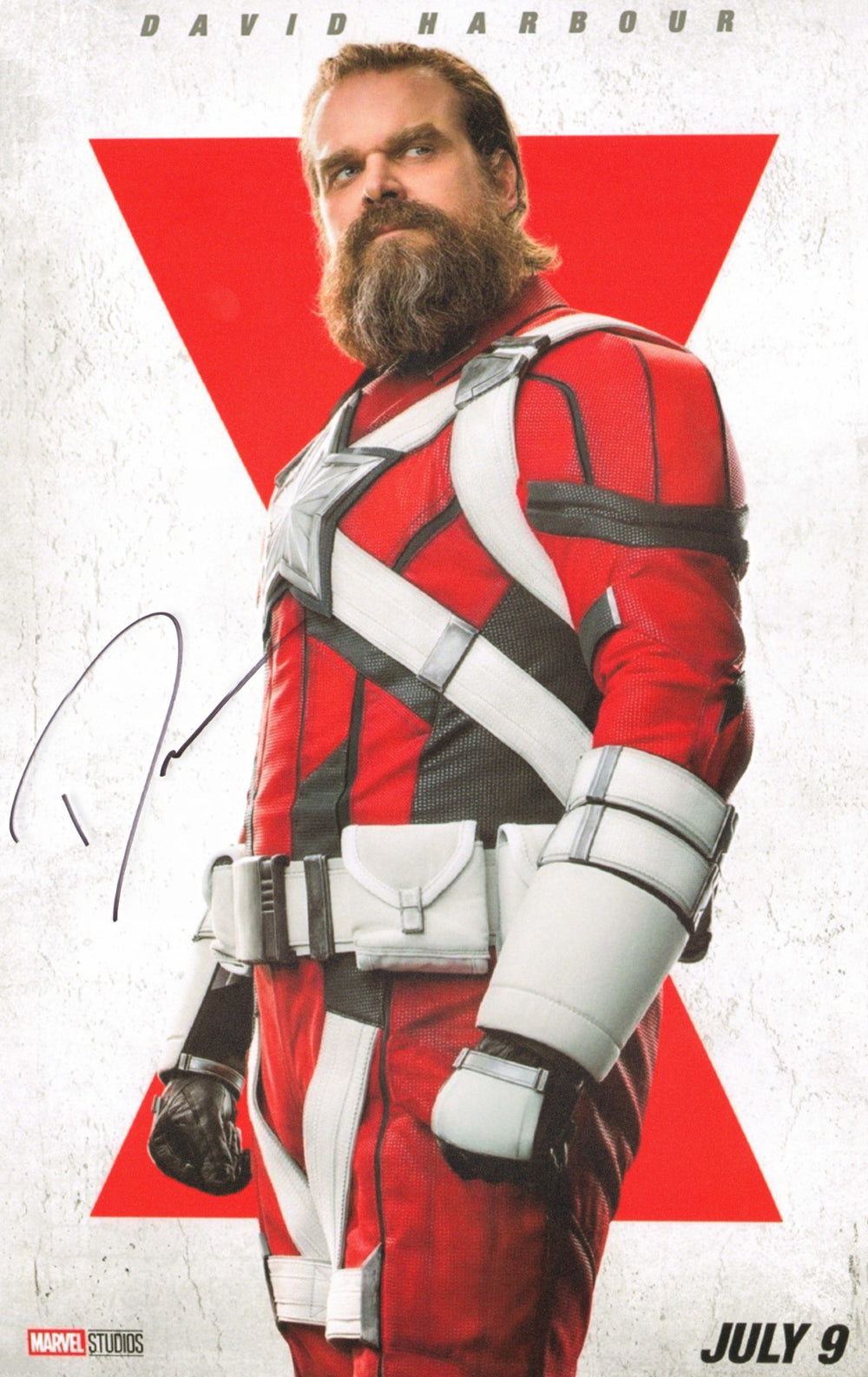 David Harbour as Alexei Shostakov the Red Guardian in Marvel's Black Widow Signed 11x17 Mini Poster