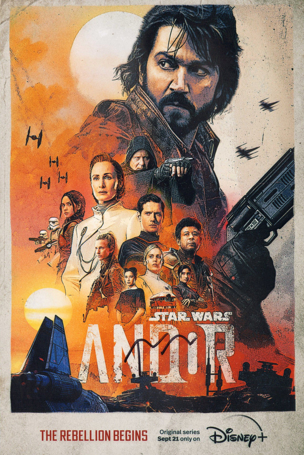 Tony Gilroy Creator of Star Wars: Andor Signed 12x18 Mini Poster