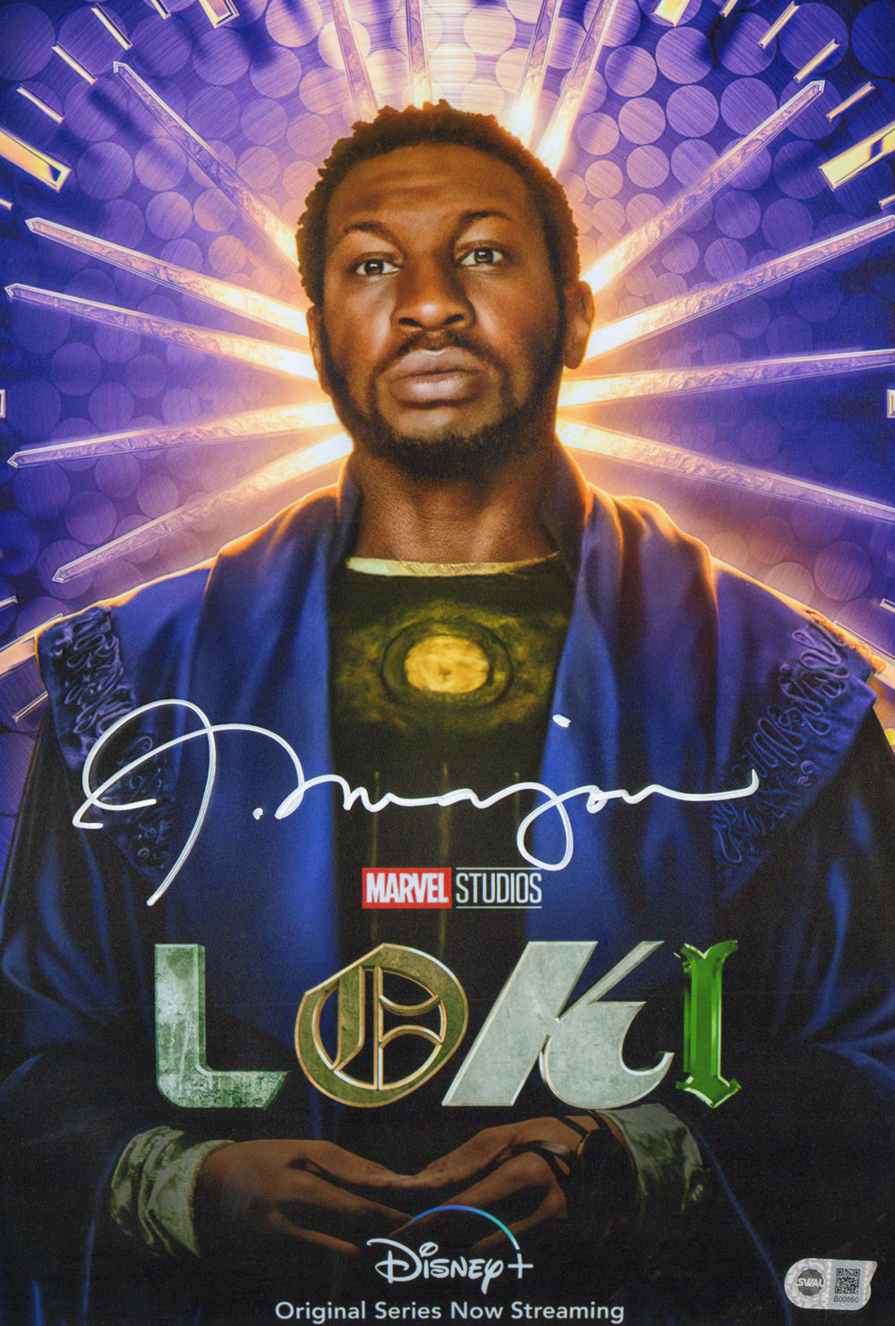 Jonathan Majors as He Who Remains in Loki (SWAU) Signed 11x16.5 Mini Poster