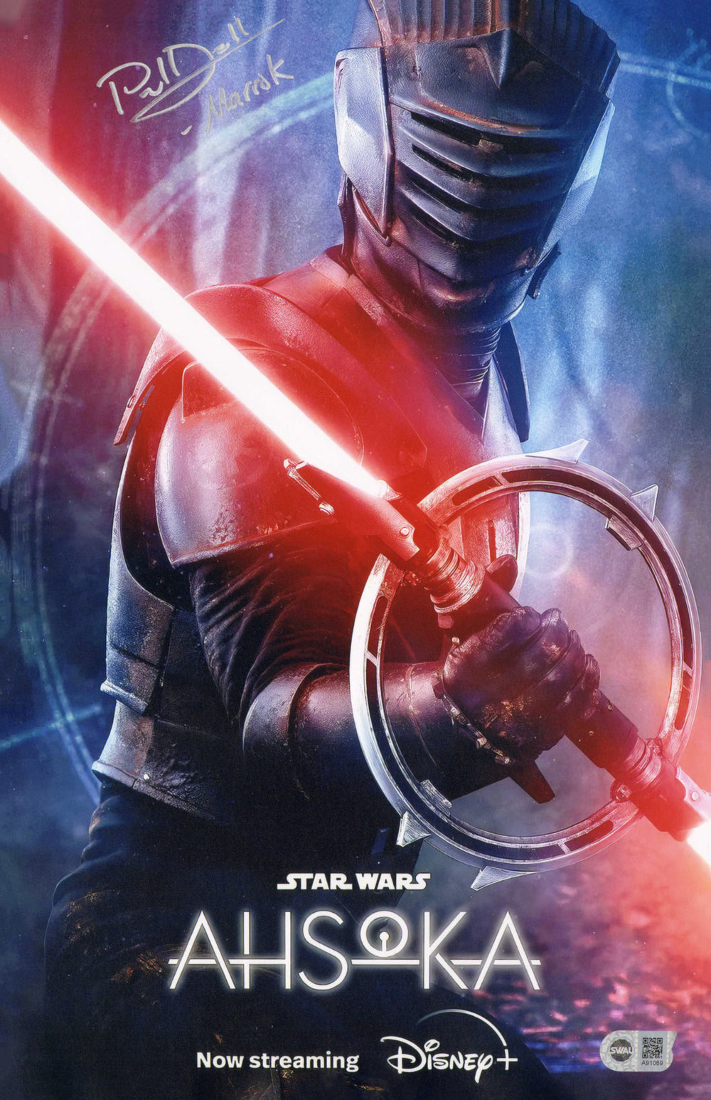 Paul Darnell as Marrok in Star Wars: Ahsoka in Star Wars: Ahsoka (SWAU) Signed 11x17 Mini Poster with Character Name