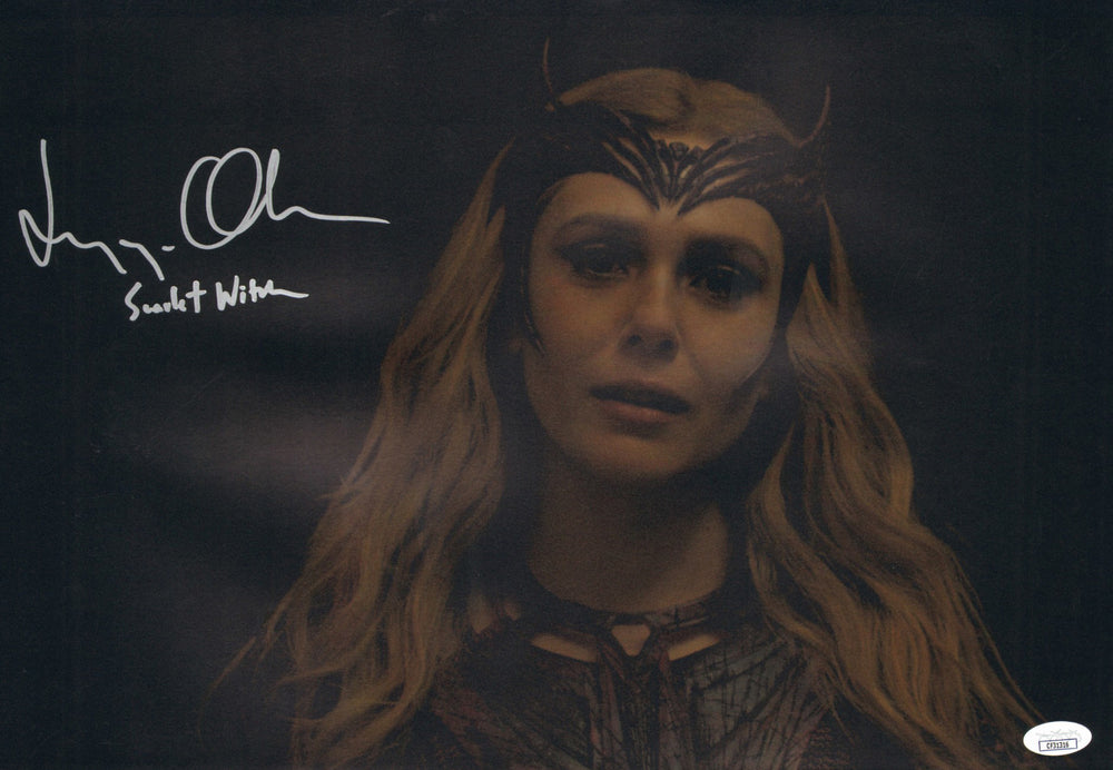 Elizabeth Olsen as Scarlet Witch in Doctor Strange in the Multiverse of Madness (JSA) Signed 11.5x16 Photo with Character Name