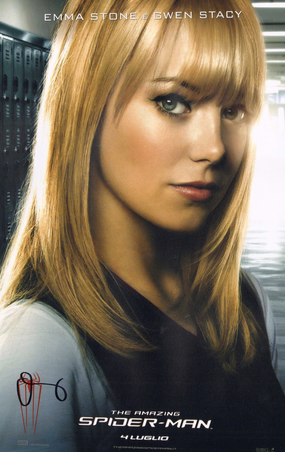 Emma Stone as Gwen Stacy in The Amazing Spider-Man Signed 11x17 Mini Poster