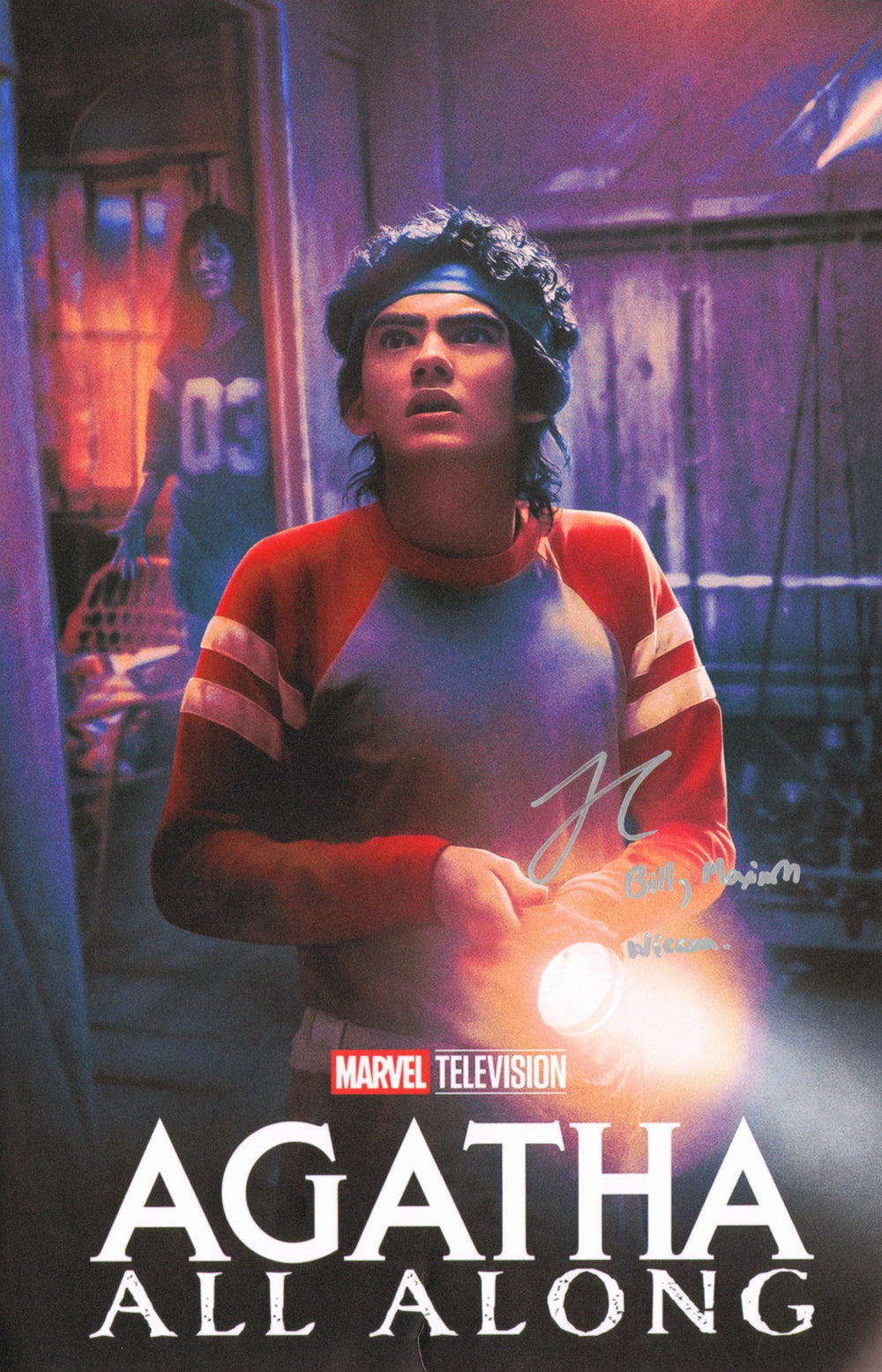 Joe Locke as Billy Kaplan / Wiccan in Agatha All Along Signed 11x17 Mini Poster with Character Name