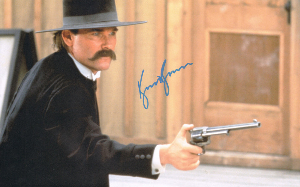 Kurt Russell as Wyatt Earp in Tombstone Signed 11x17 Photo