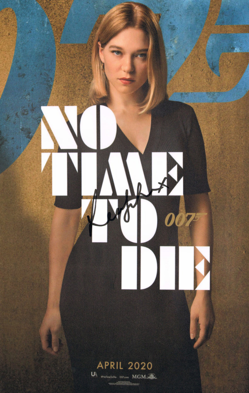 Léa Seydoux as Madeleine Swann in James Bond 007: No Time to Die Signed 11x17 Mini Poster