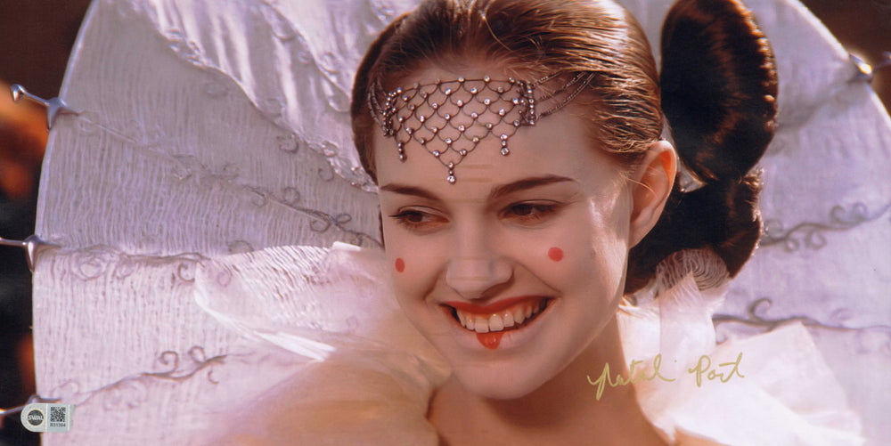 Natalie Portman as Queen Amidala in Star Wars Episode I: The Phantom Menace (SWAU) Signed 10x20 Photo