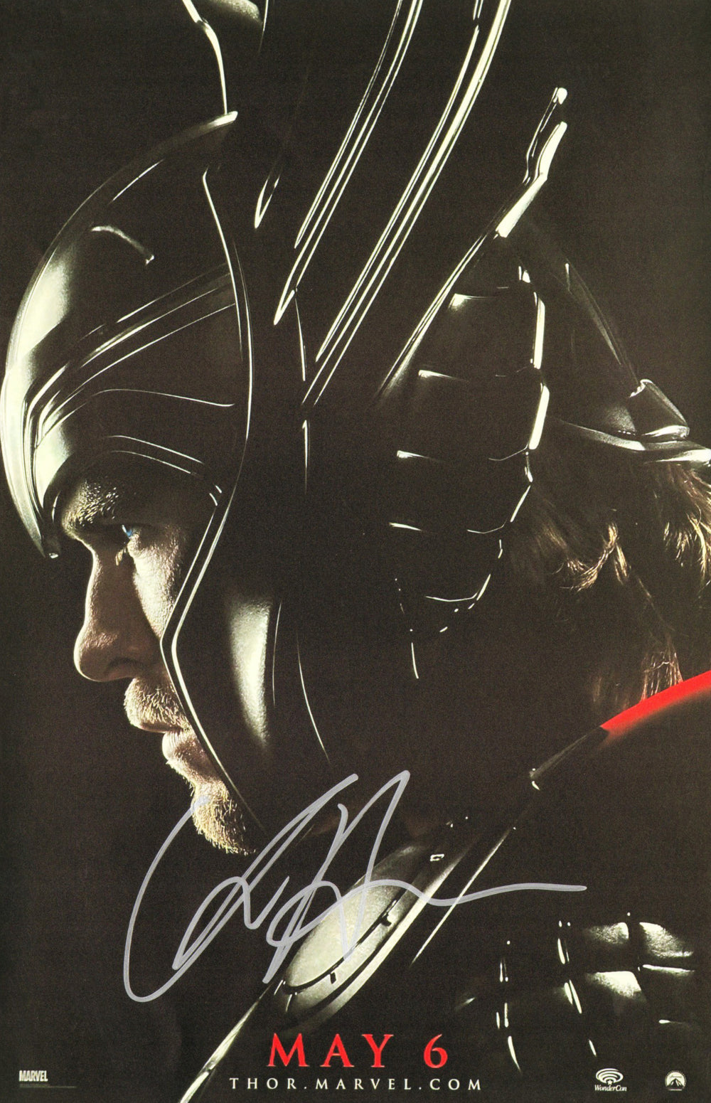 Chris Hemsworth as Thor in Thor Signed 11x17 Mini Poster
