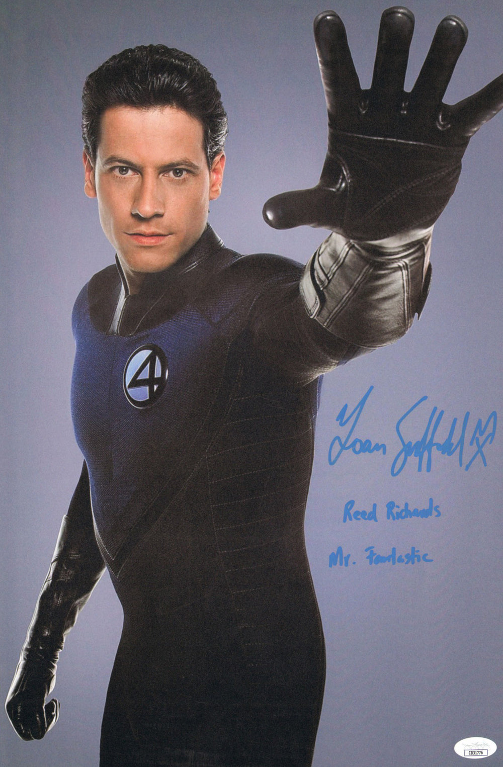 Ioan Gruffudd as Reed Richards / Mr. Fantastic in Fantastic Four (JSA) Signed 12x18 Photo with Character Names
