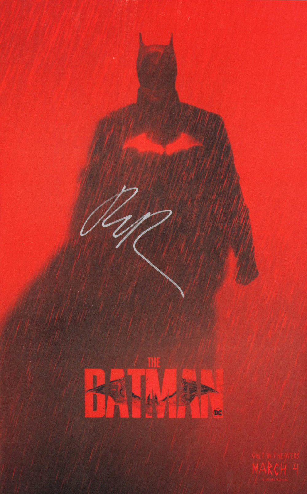 Robert Pattinson as Batman in The Batman Signed 11x17 Mini Poster