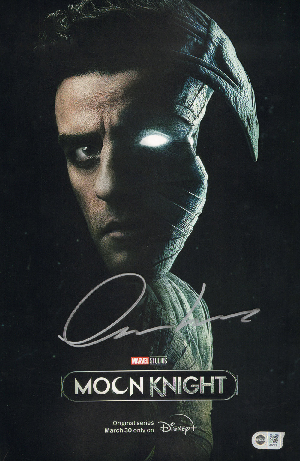 Oscar Isaac as Moon Knight in Moon Knight (SWAU) Signed 11x17 Mini Poster