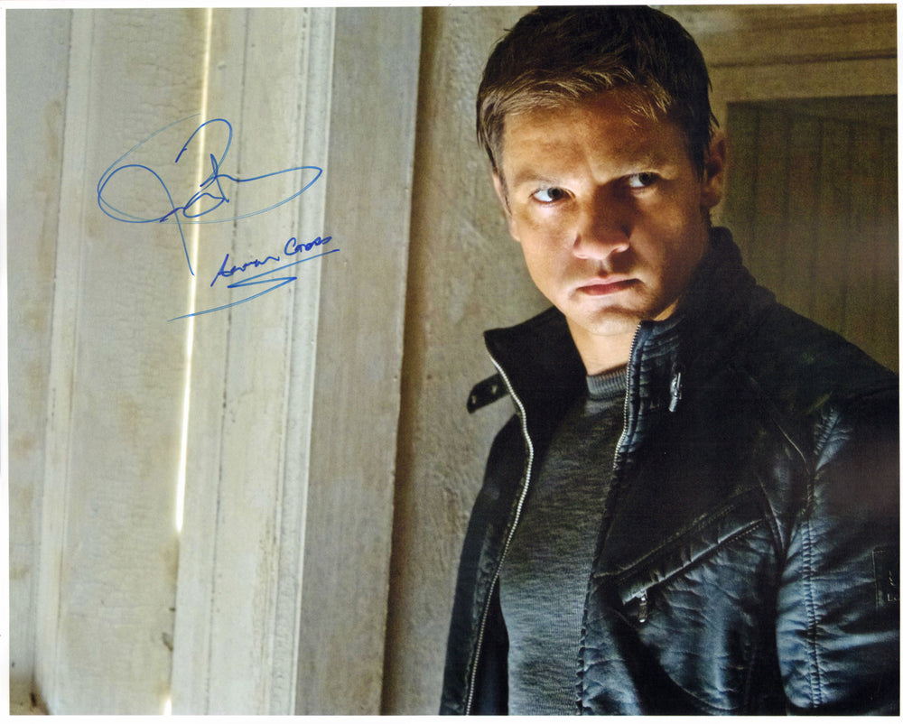 Jeremy Renner as Aaron Cross in The Bourne Legacy Signed 16x20 Photo with Character Name