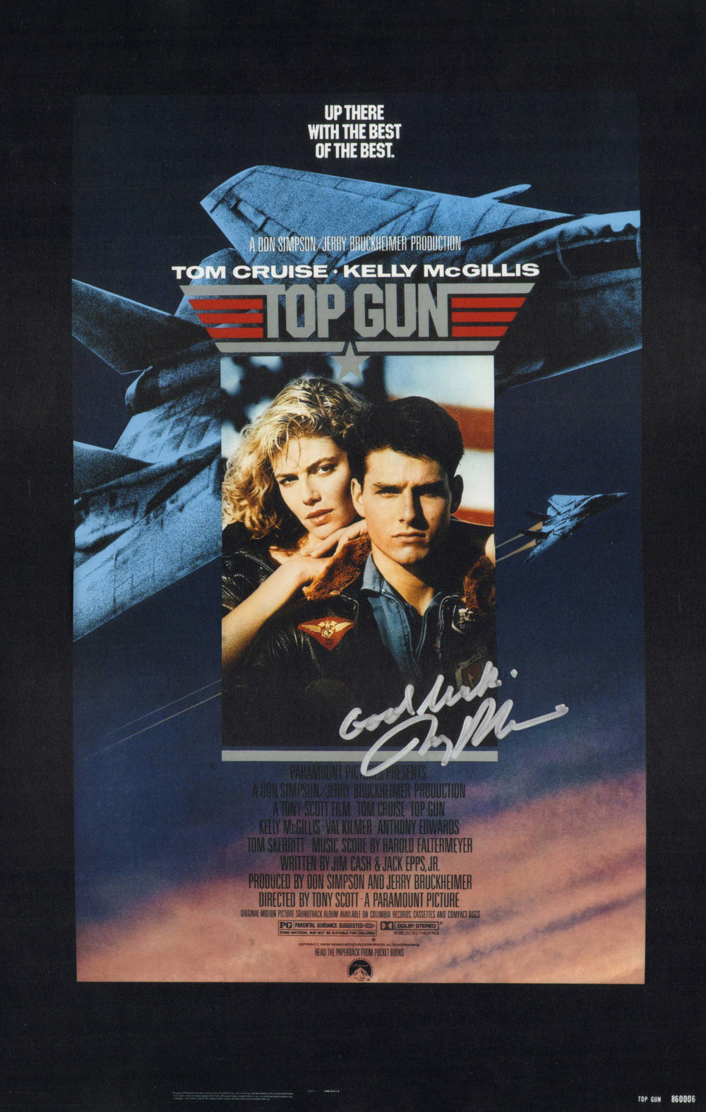 Jerry Bruckheimer Producer of Top Gun Signed 11x17 Photo