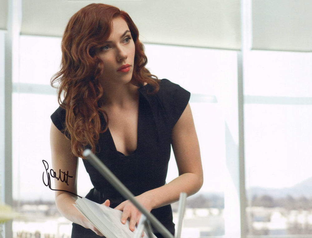 Scarlett Johansson as Black Widow in Iron Man 2 (SWAU) Signed 16x20 Photo
