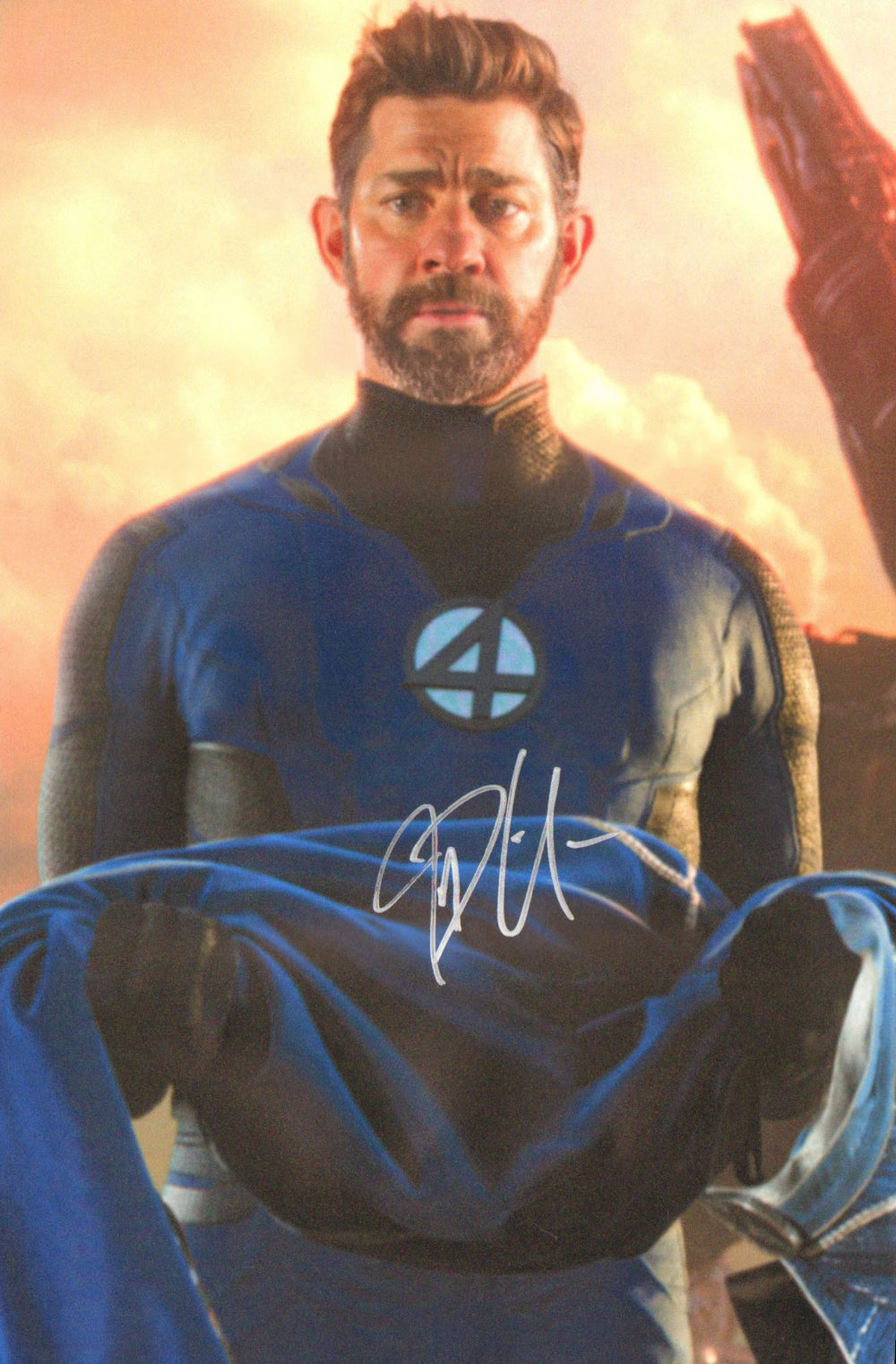 John Krasinski as Reed Richards / Mr. Fantastic in Fantastic Four Signed 12x18 Photo