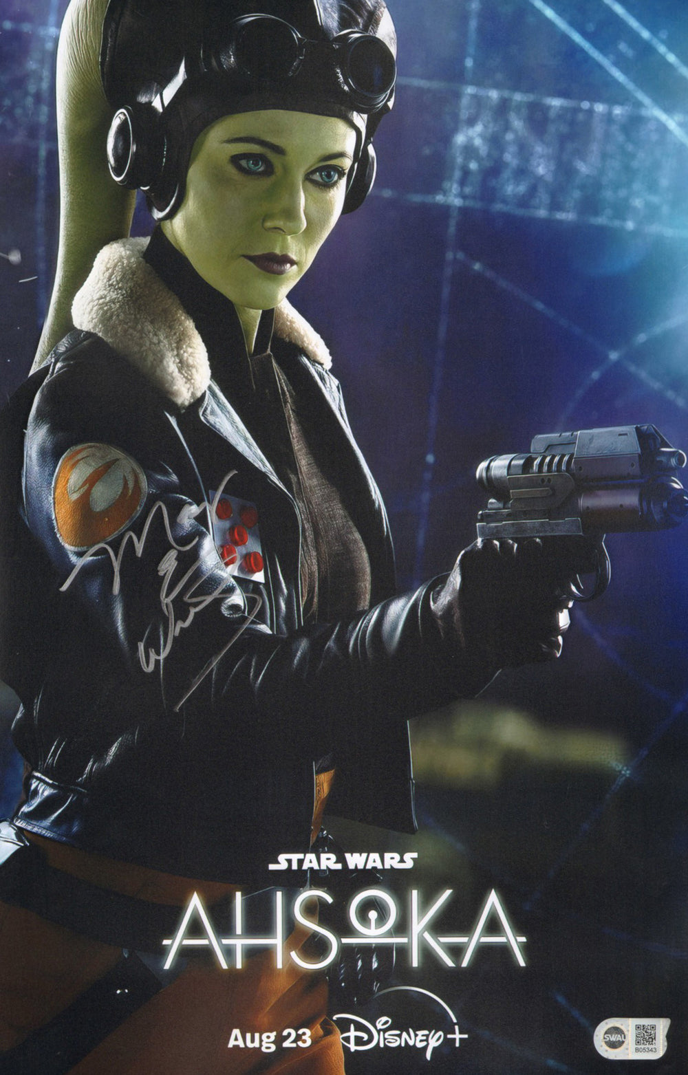 Mary Elizabeth Winstead as Hera Syndulla in Star Wars: Ahsoka (SWAU) Signed 11x17 Mini Poster