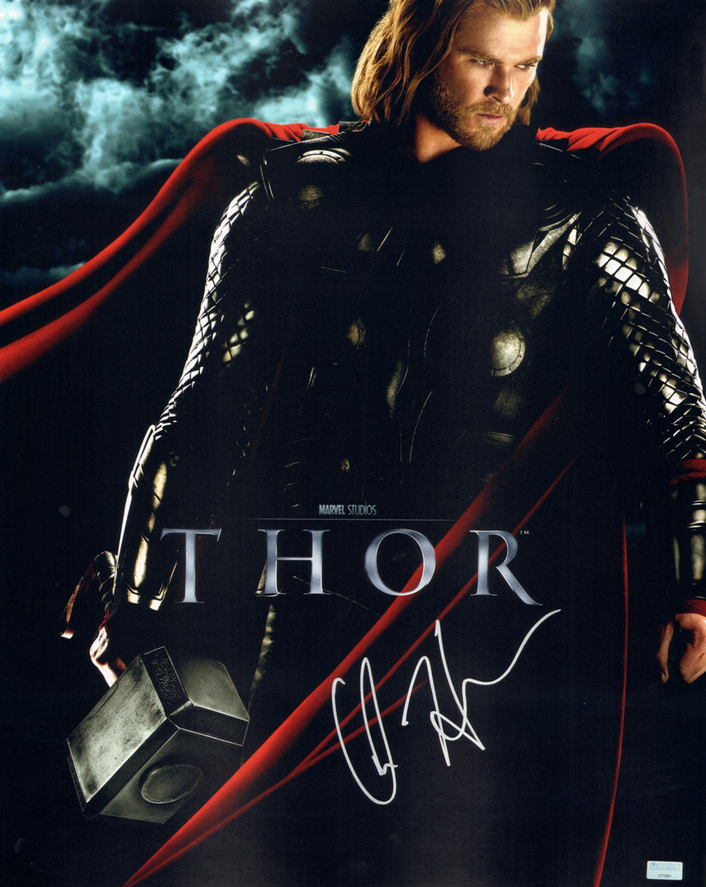 Chris Hemsworth as Thor in Thor (Celebrity Authentics) Signed 16x20 Mini Poster