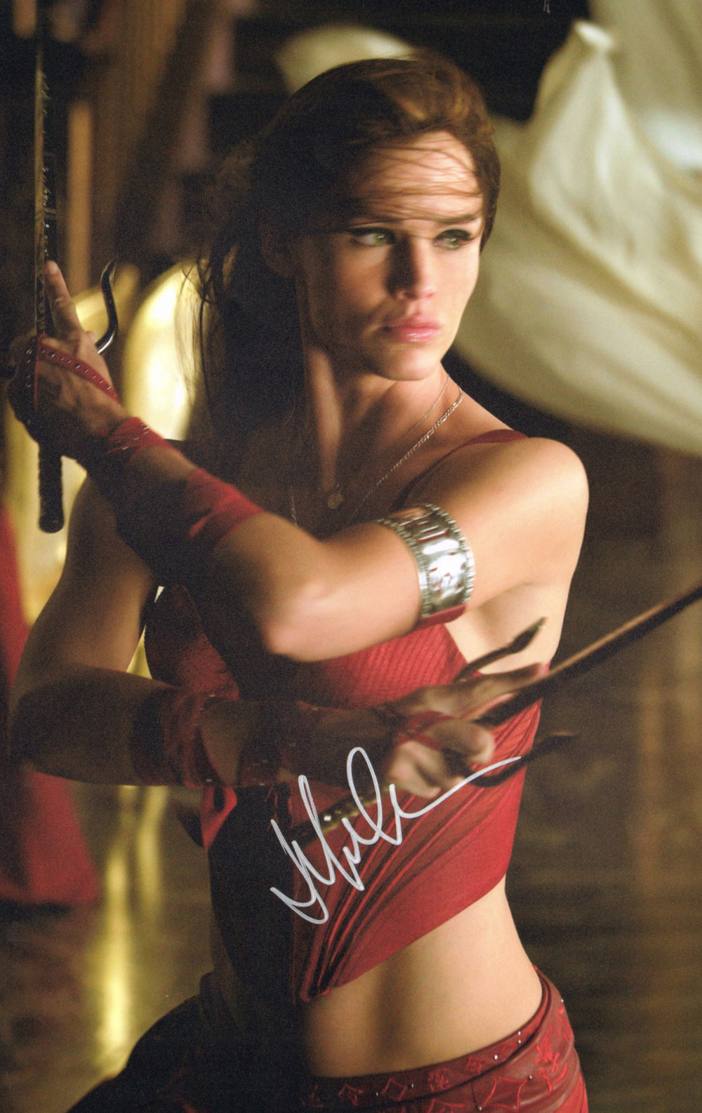 Jennifer Garner as Elektra Natchios in Elektra Signed 11x17 Photo