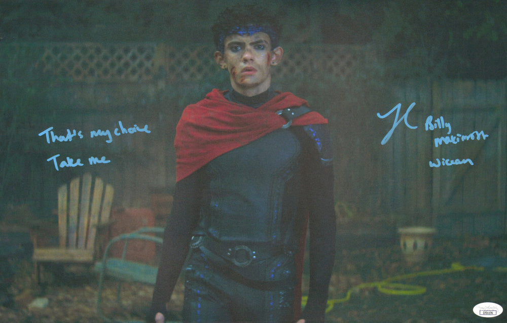 Joe Locke as Wiccan in Agatha All Along (JSA) Signed 11x17 Photo with Character Name & Quote