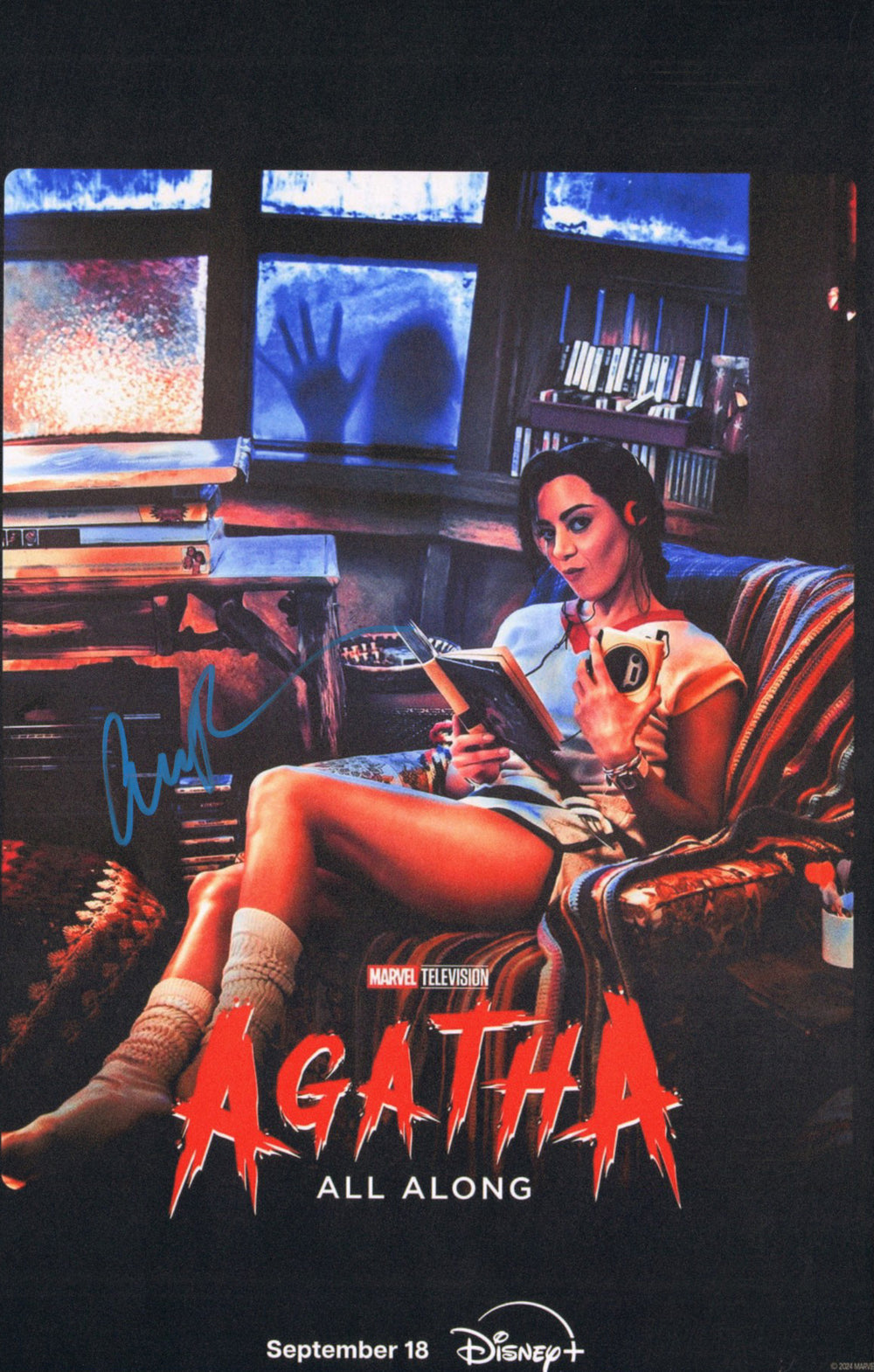 Aubrey Plaza as Rio Vidal in Agatha All Along Signed 11x17 Mini Poster