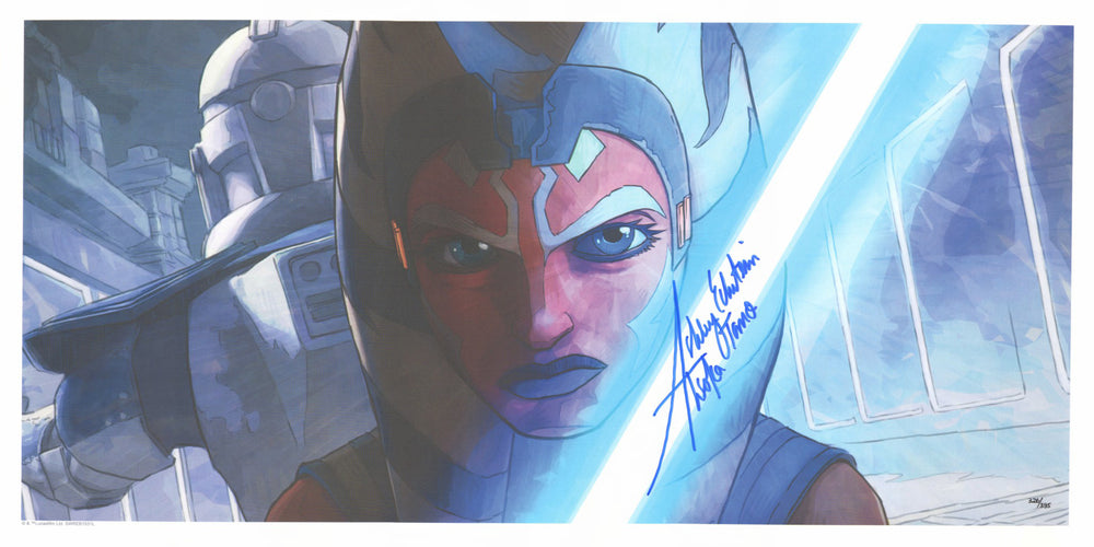 Ashley Eckstein as Ahsoka Tano in Star Wars: Rebels Signed 12x24 Print with Character Name