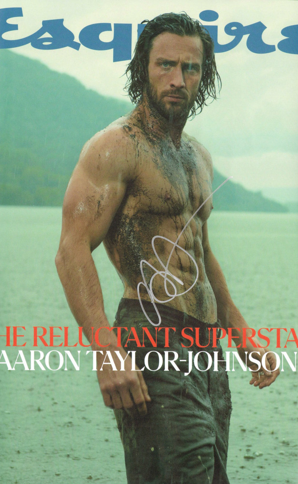 Aaron Taylor-Johnson from Kraven, Nosferatu, Kick-Ass, The Avengers, & Bullet Train Sexy Signed 11x17 Photo
