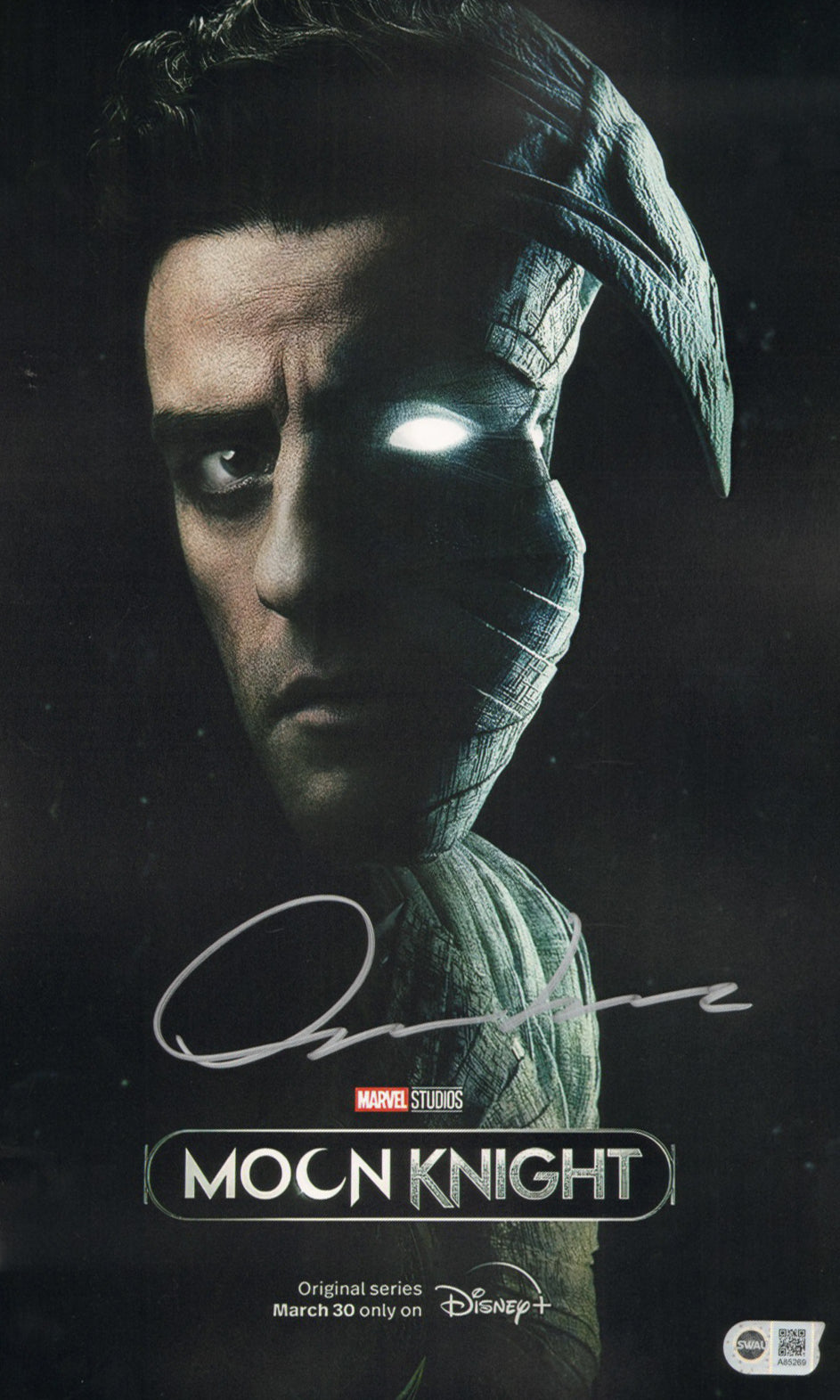 Oscar Isaac as Moon Knight in Moon Knight (SWAU) Signed 11x17 Mini Poster