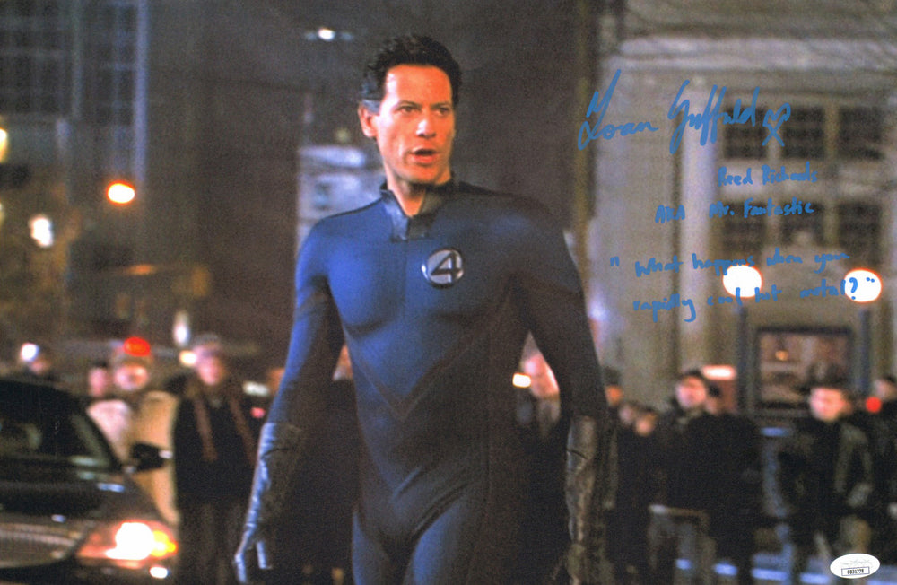 Ioan Gruffudd as Reed Richards / Mr. Fantastic in Fantastic Four (JSA) Signed 12x18 Photo with Character Name & Quote